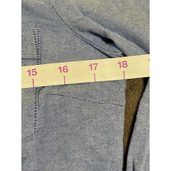 NWT J.Crew Size PS Chambray Long Sleeve Button Up Shirt Blue Women Causal - Picture 5 of 6